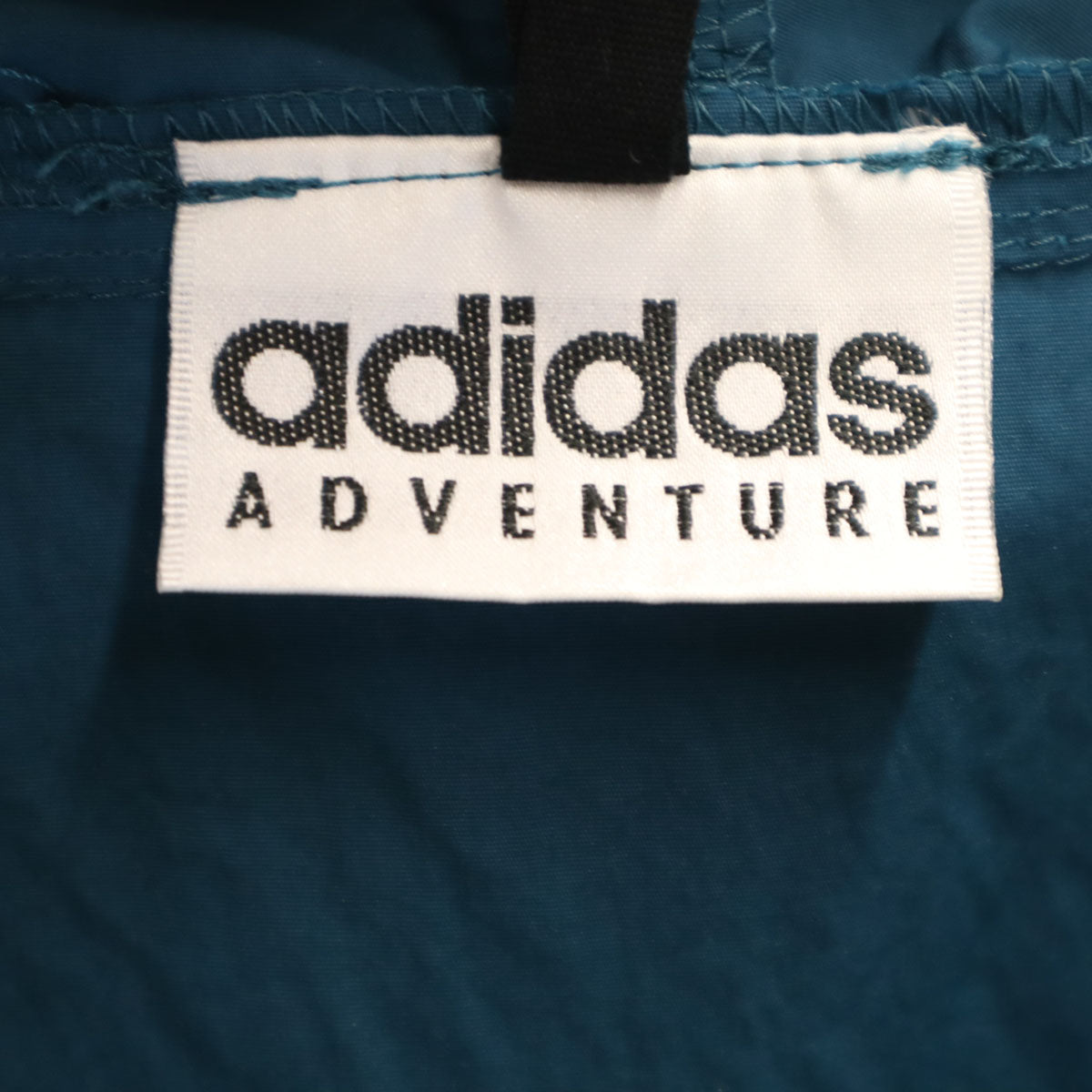 adidas ADVENTURE アディダス アドベンチャー 90s 日本製 オールド ハーフジップ アノラックパーカー S 青緑 プルオーバー メンズ