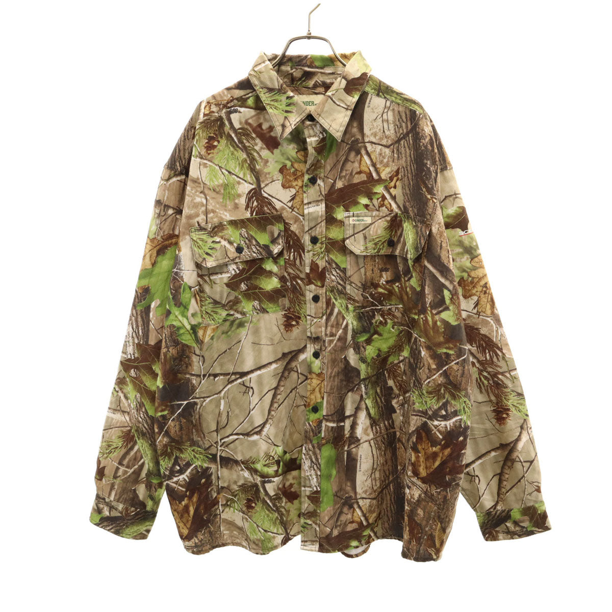 GANDER MTN. ガンダーマウンテン リアルツリー柄 長袖 シャツ XL ブラウン メンズ