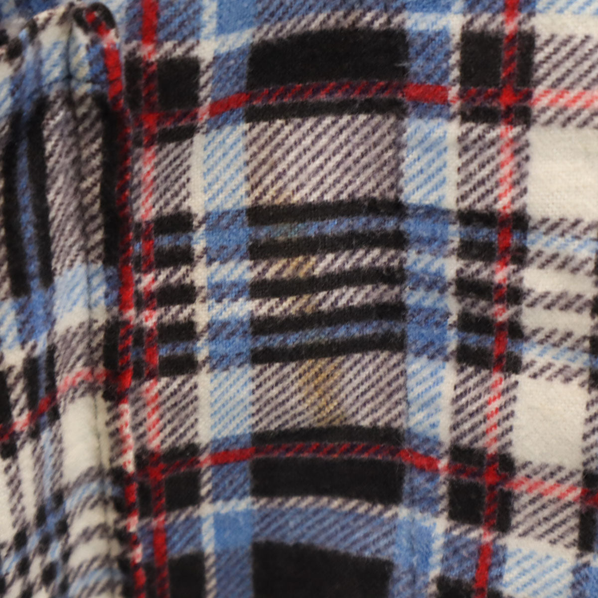 WASH N’ WEAR 70s オールド チェック柄 長袖 ガウン カーディガン M ベージュ フランネル メンズ