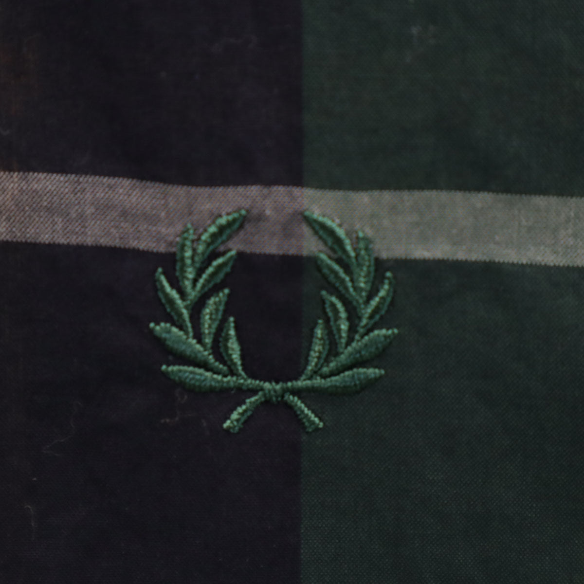 FRED PERRY フレッドペリー チェック柄 長袖 ボタンダウンシャツ S 深緑 メンズ