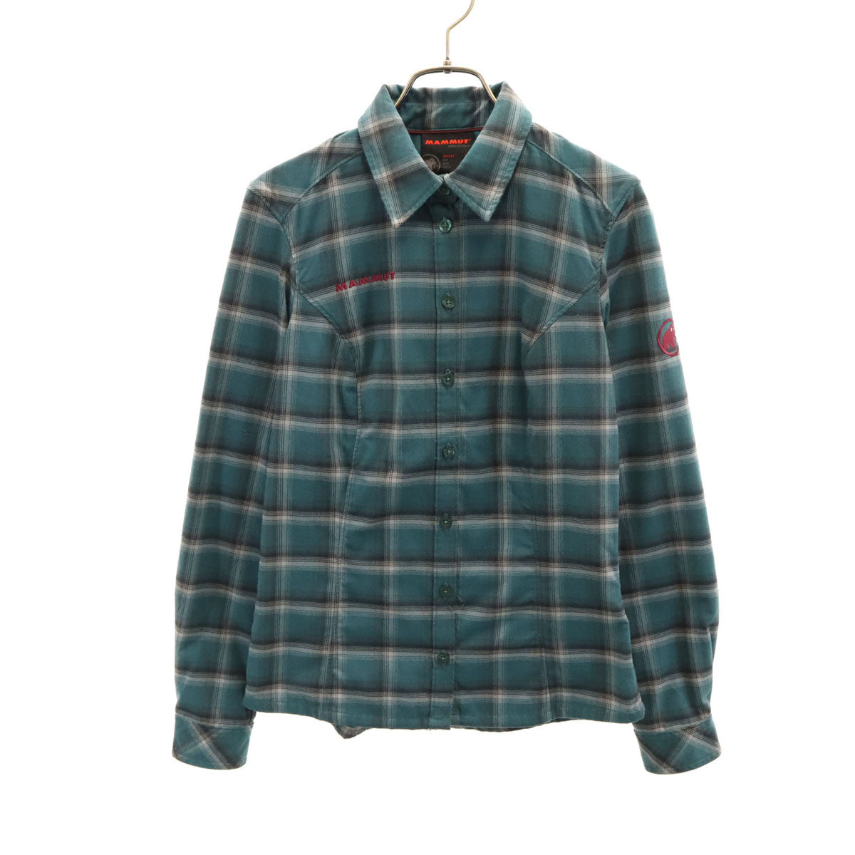 Mammut マムート チェック柄 長袖 Alessandria Tour シャツ S グリーン系 アウトドア レディース