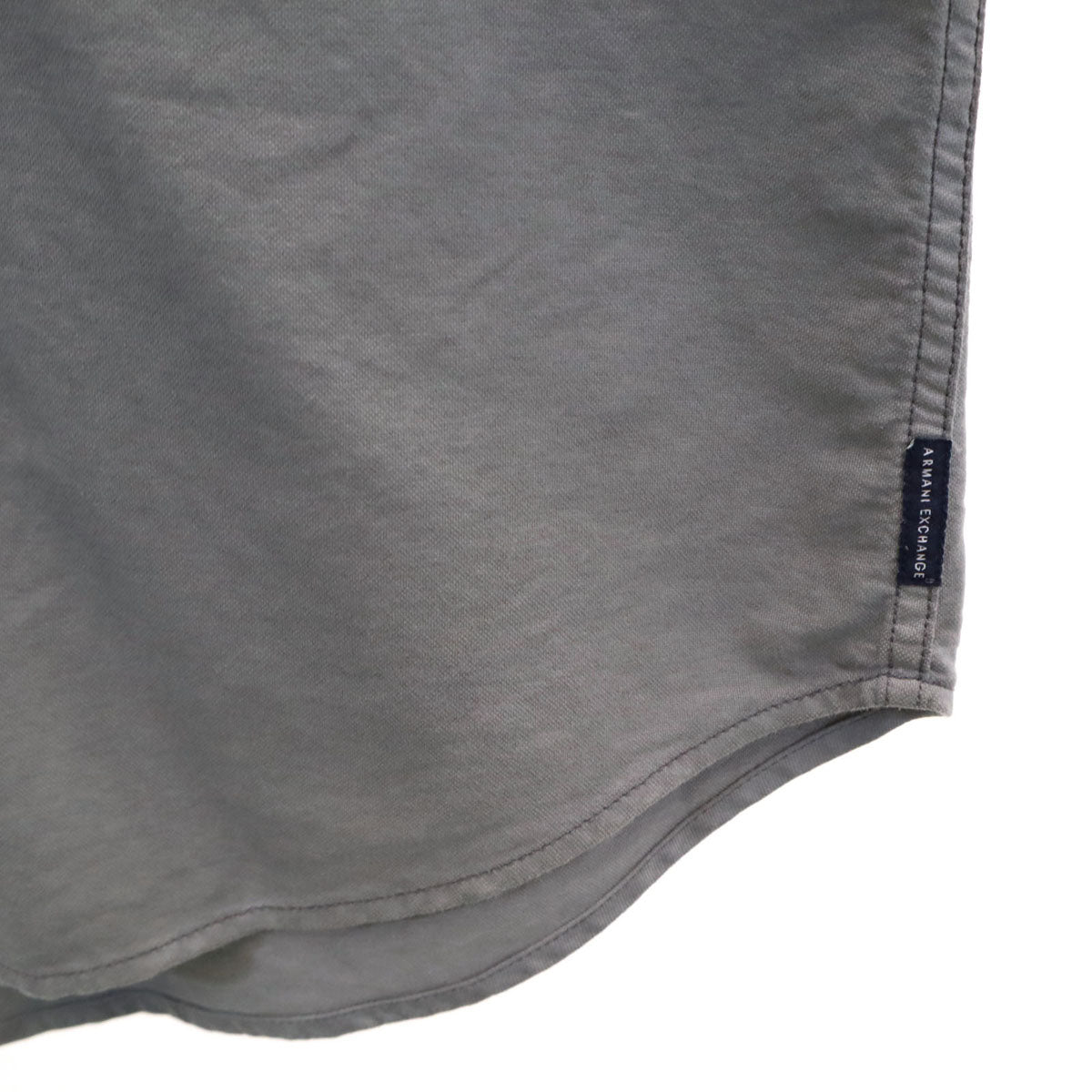 ARMANI EXCHANGE アルマーニエクスチェンジ 長袖 コットンシャツ L グレー メンズ