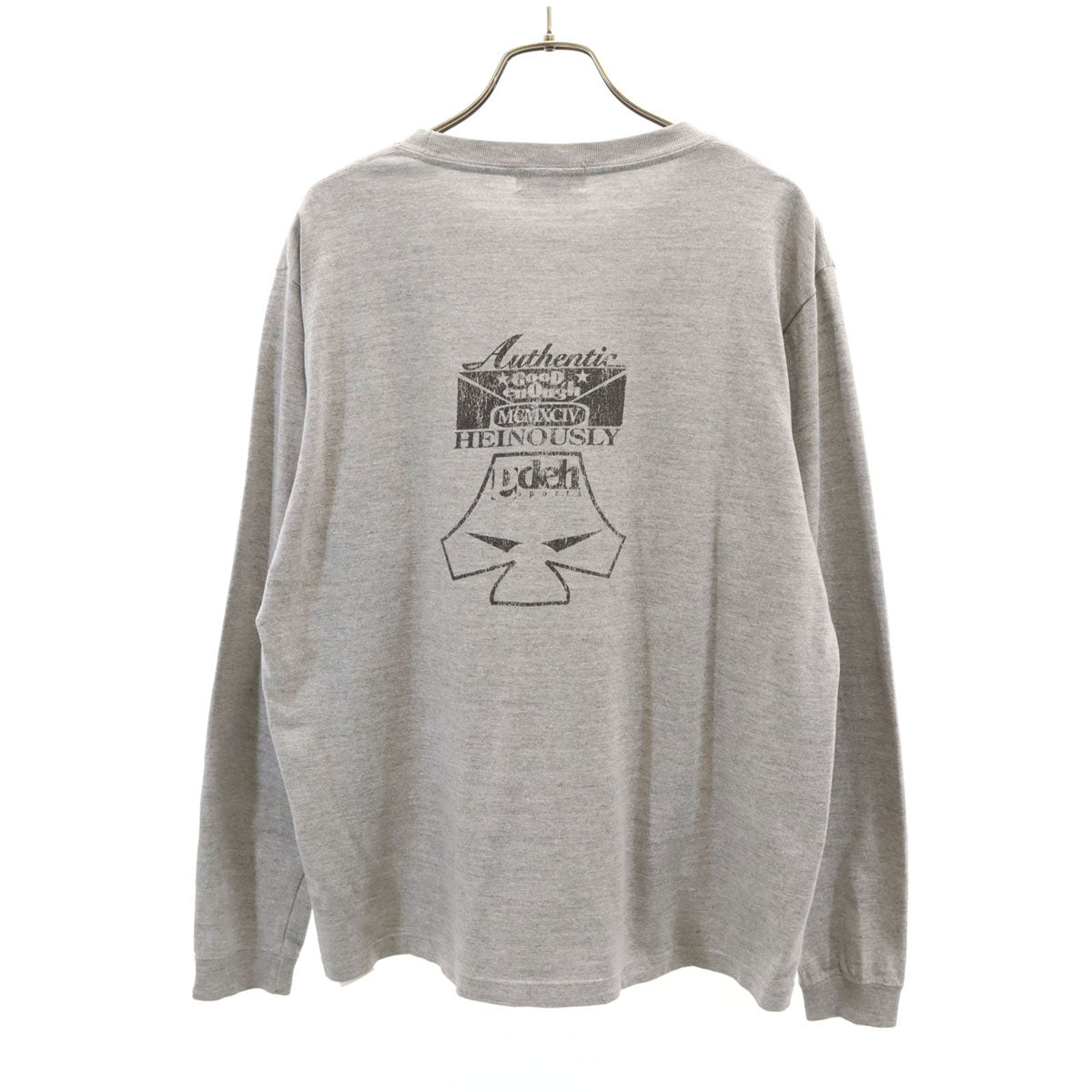 GOODENOUGH グッドイナフ 日本製 長袖 Tシャツ グレー ロンT メンズ