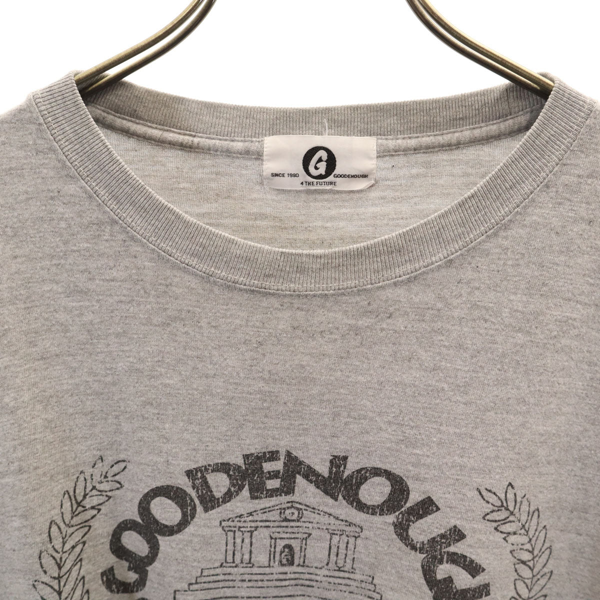 GOODENOUGH グッドイナフ 日本製 長袖 Tシャツ グレー ロンT メンズ