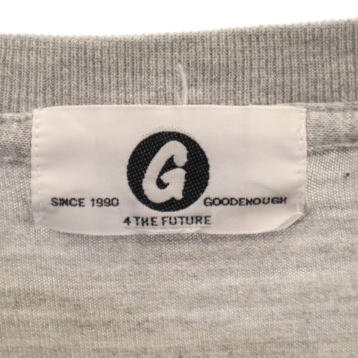 GOODENOUGH グッドイナフ 日本製 長袖 Tシャツ グレー ロンT メンズ