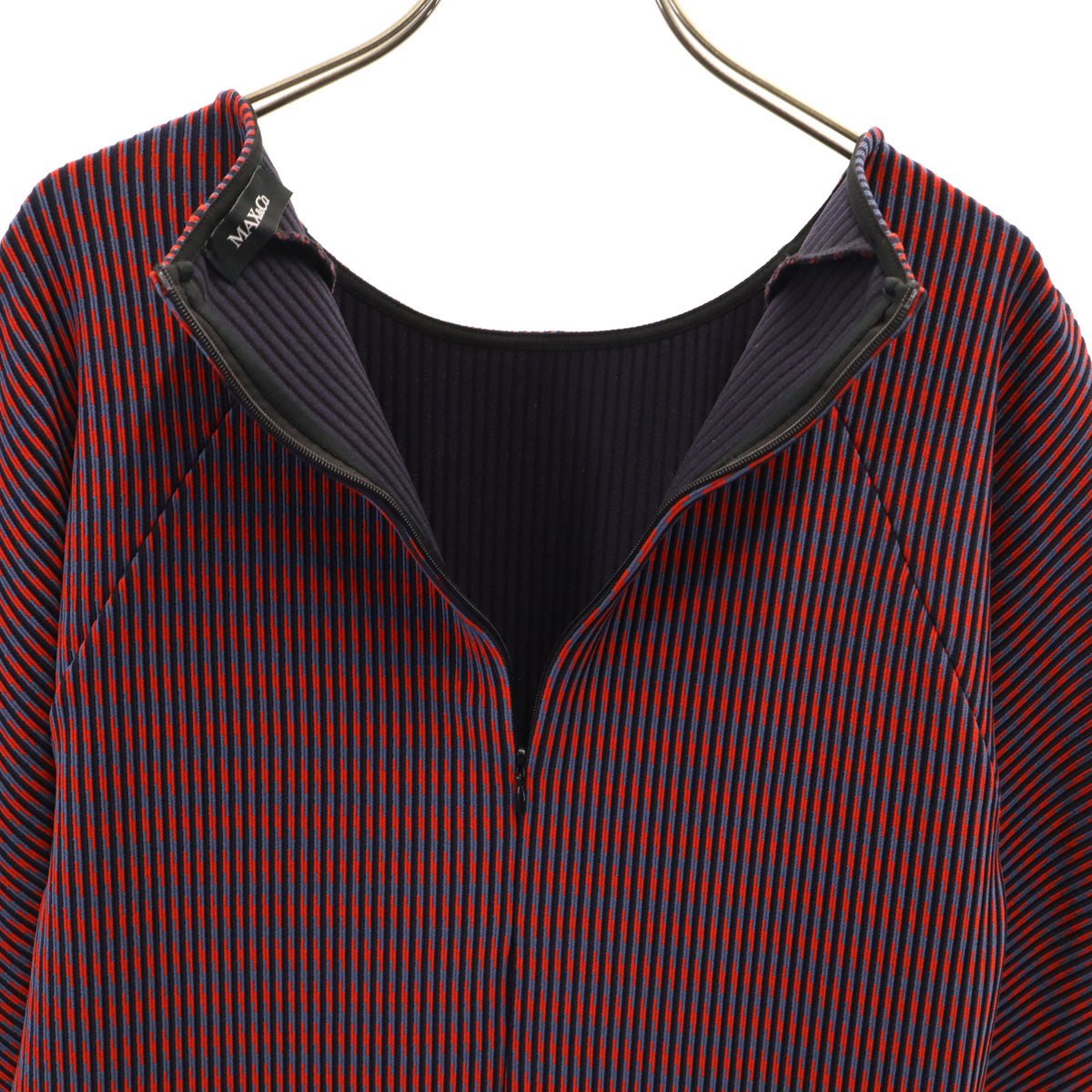 美品 MAX&CO マックスアンドコー 総柄 7分袖 ワンピース XS レッド レディース