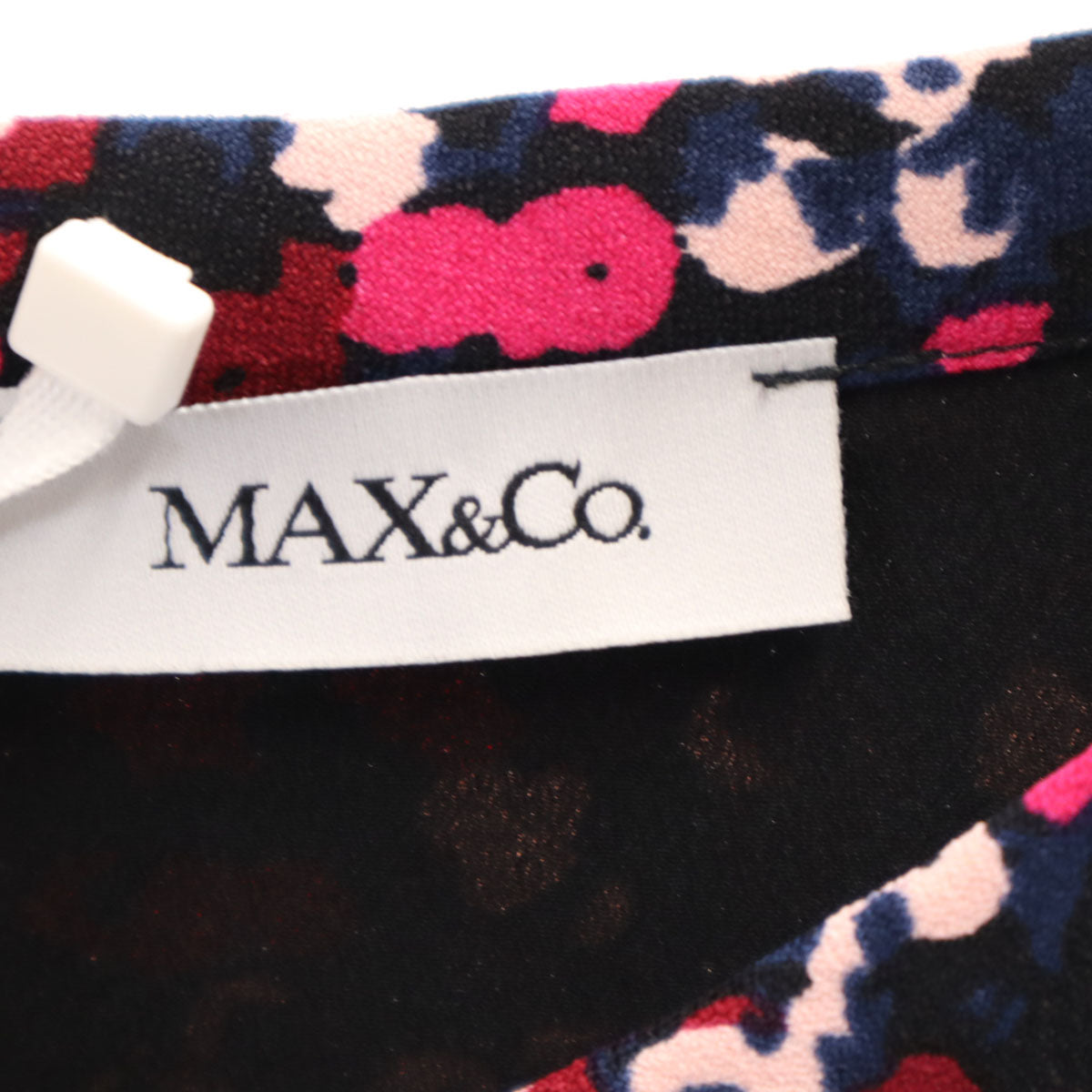 未使用 MAX&CO マックスアンドコー 総柄 長袖 ワンピース 36 ピンク レディース
