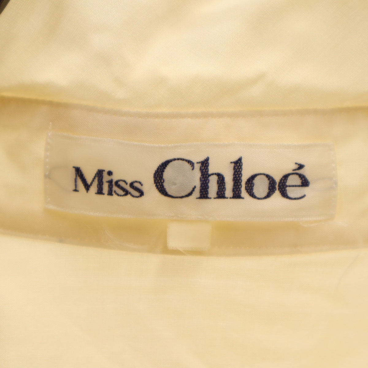 miss chloe ミスクロエ 日本製 7分袖 ブラウス 生成り プルオーバー レディース