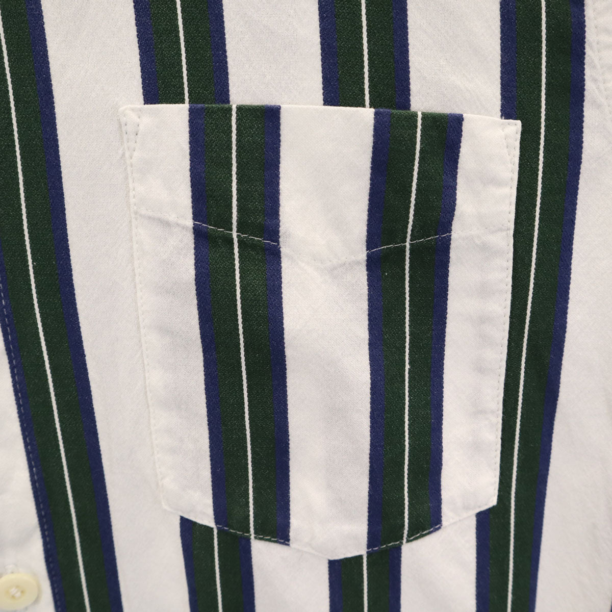 A.P.C. アーペーセー ストライプ柄 長袖 コットンシャツ S ホワイト メンズ