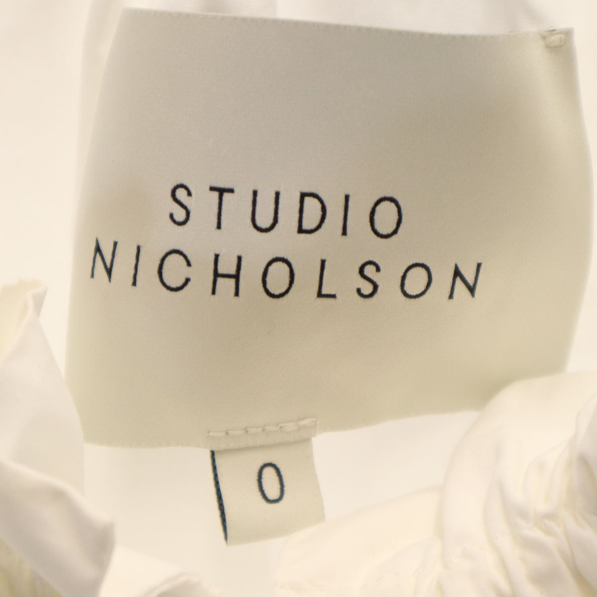 STUDIO NICHOLSON スタジオニコルソン 長袖 ブラウス 0 ホワイト プルオーバー レディース