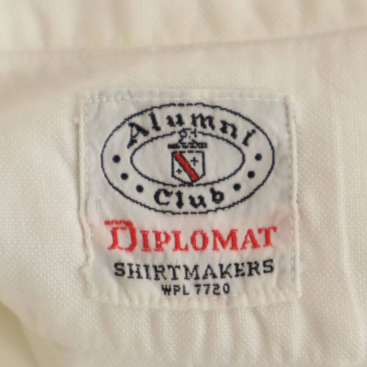 DIPLOMAT 70s ヴィンテージ 長袖 オックスフォード ボタンダウンシャツ 15-32 ホワイト メンズ