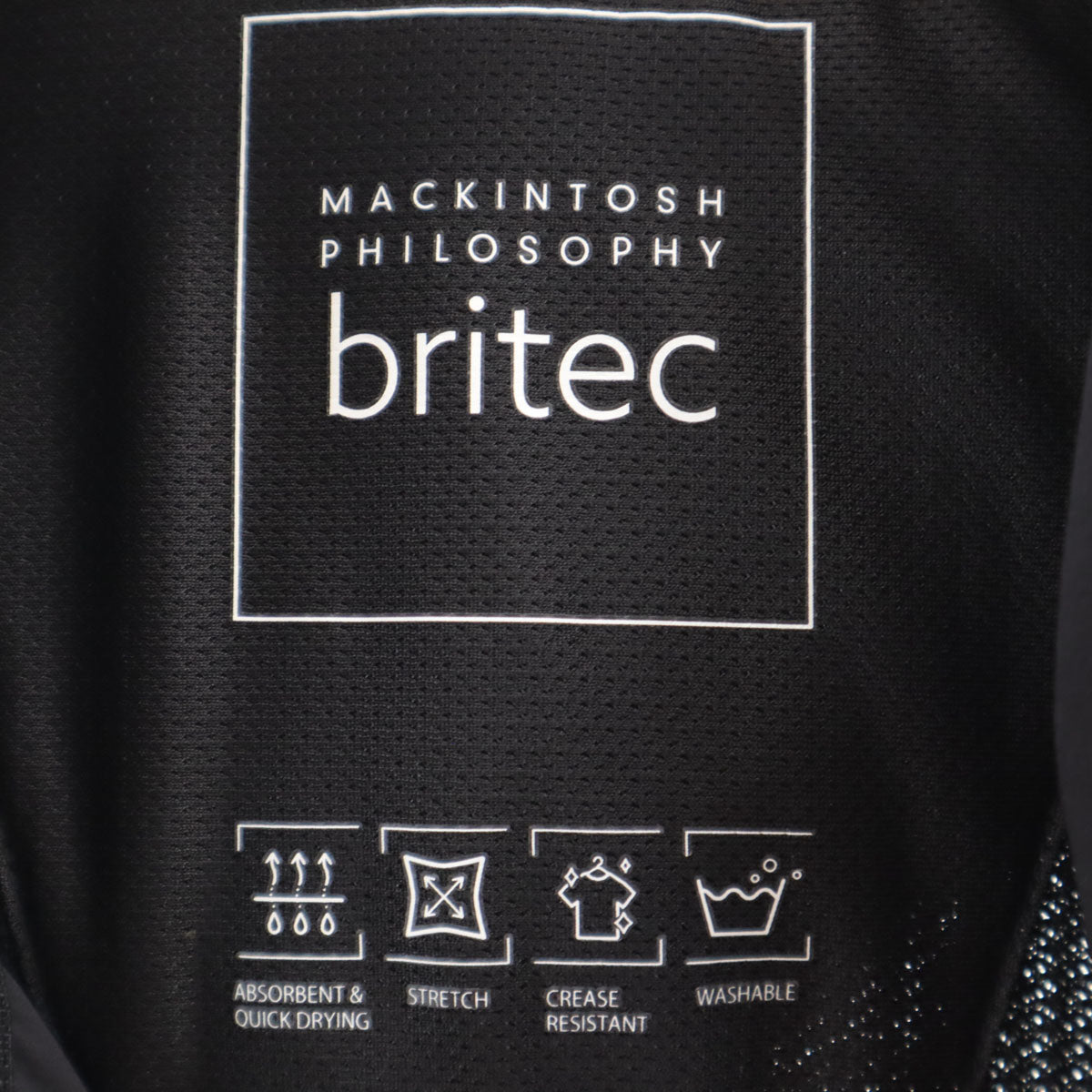 MACKINTOSH PHILOSOPHY マッキントッシュフィロソフィー 長袖 britec ジップパーカー 40 ブラック メンズ