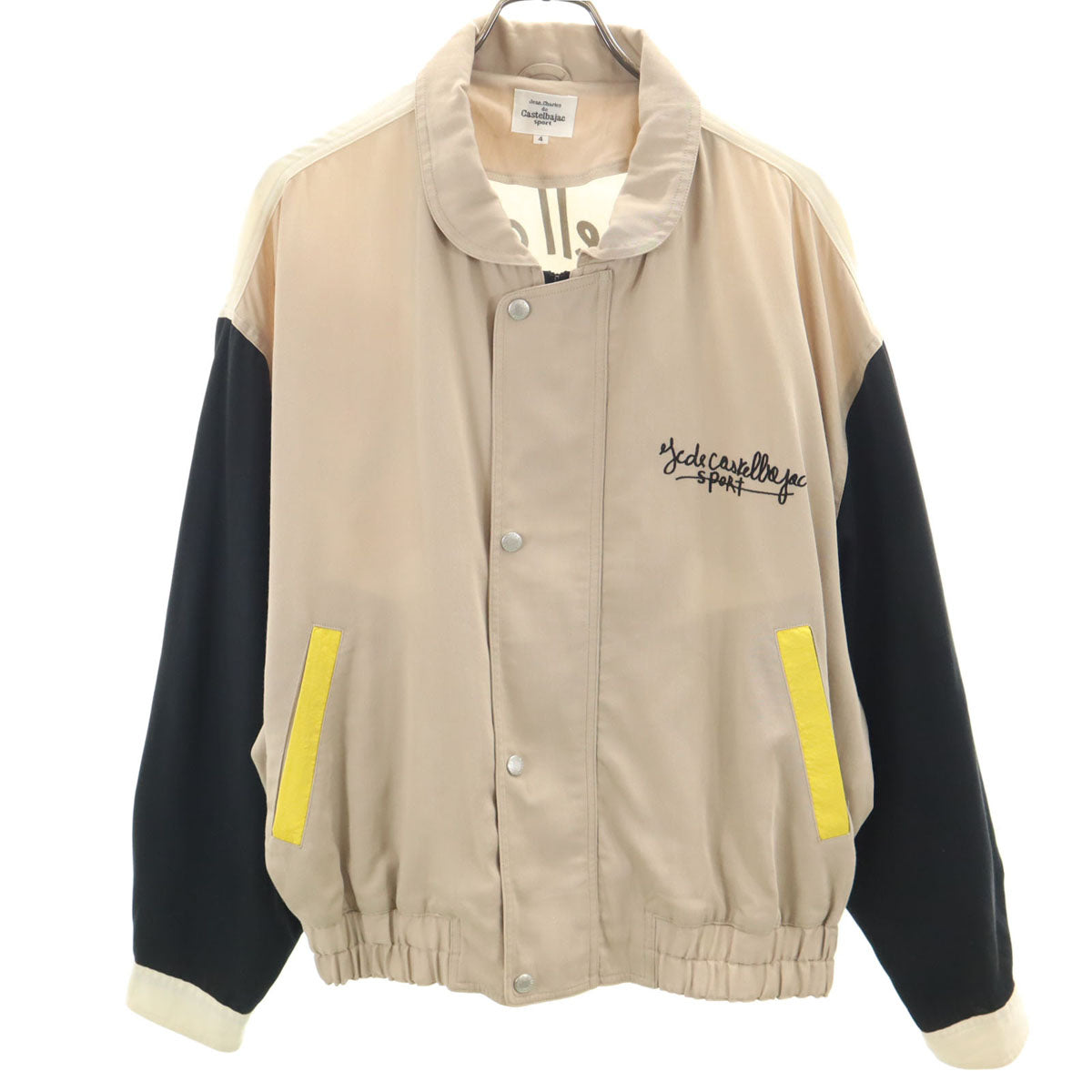 Castelbajac sport カステルバジャックスポーツ 日本製 バックプリント ブルゾン 4 ベージュ ジャケット メンズ