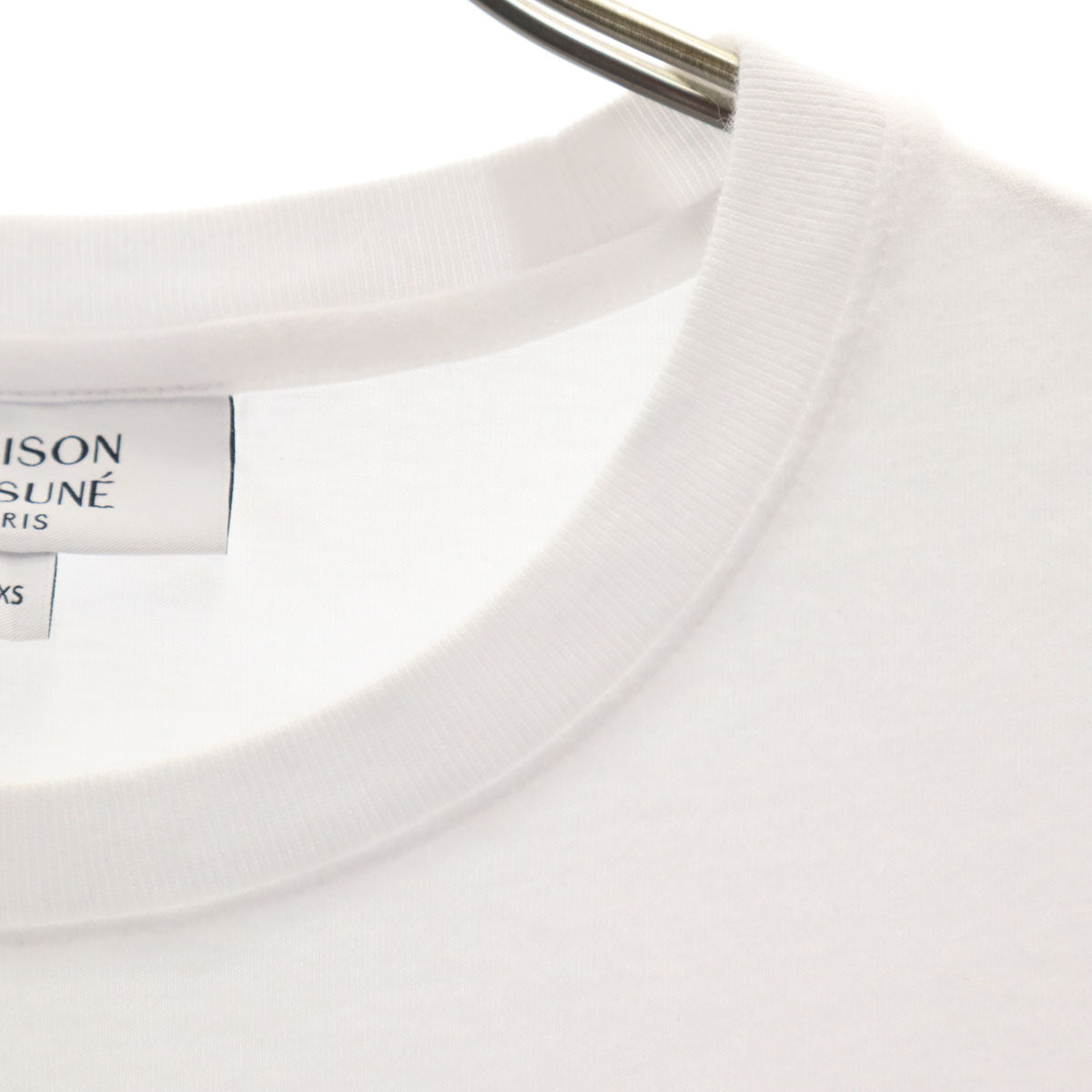 MAISON KITSUNE メゾンキツネ ポルトガル製 半袖 Tシャツ XS ホワイト レディース