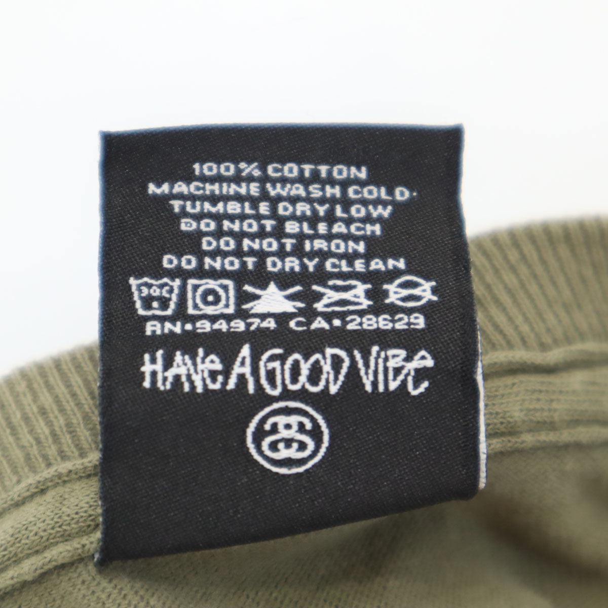 STUSSY ステューシー 半袖 Tシャツ M オリーブ メンズ