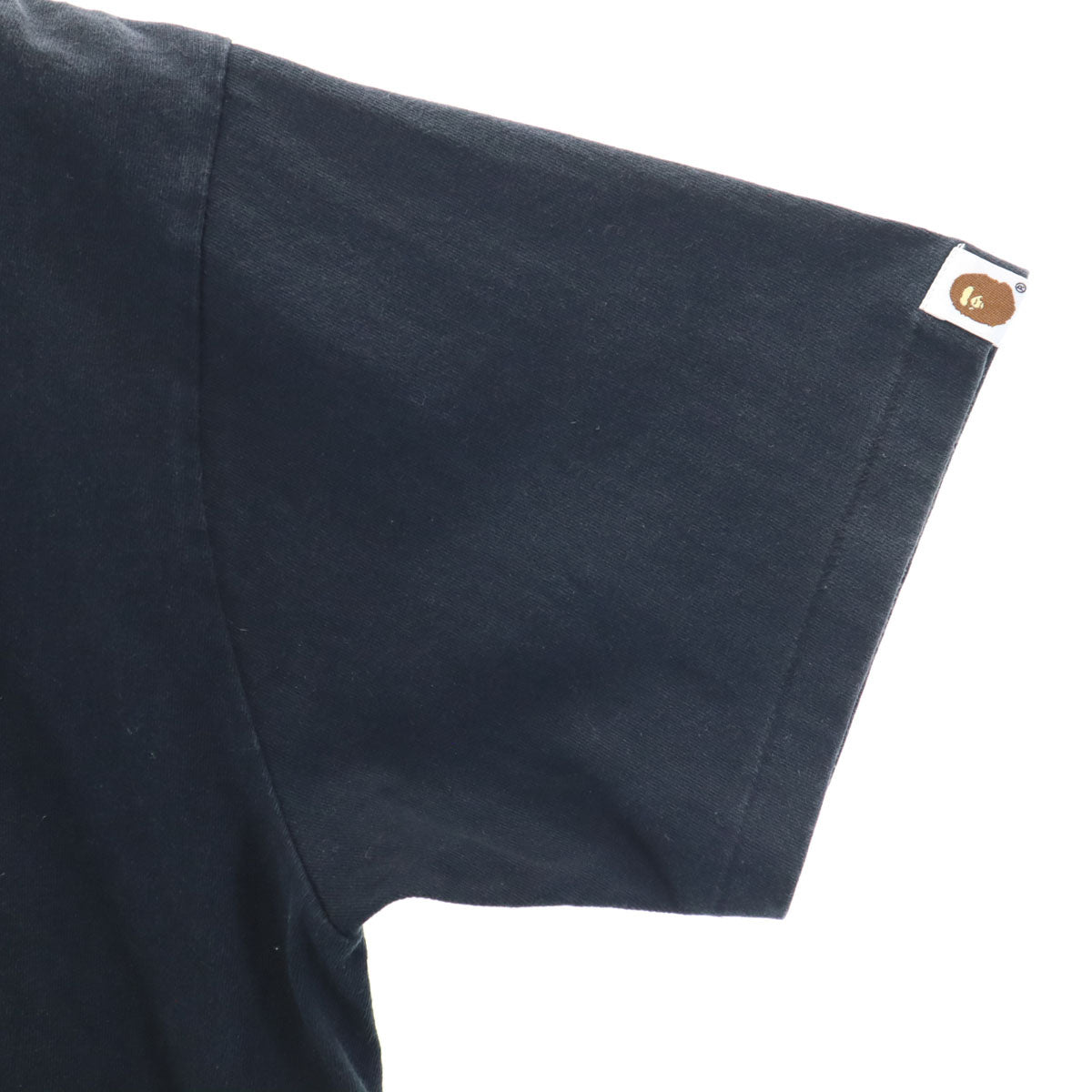 A BATHING APE アベイシングエイプ シャーク 半袖 Tシャツ L ブラック メンズ