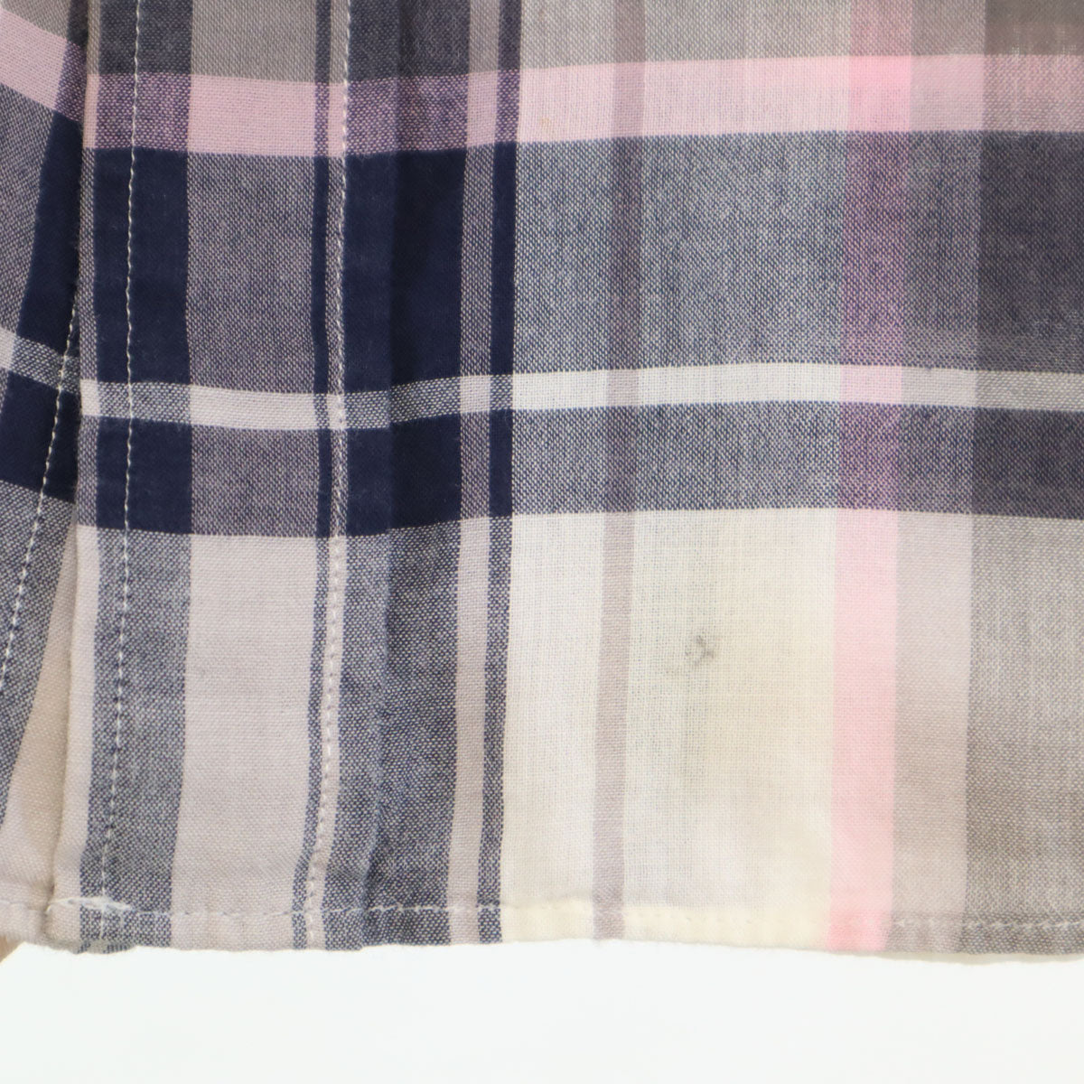 BURBERRY BLACK LABEL バーバリーブラックレーベル チェック柄 半袖 シャツ 3 グレー系 三陽商会 メンズ