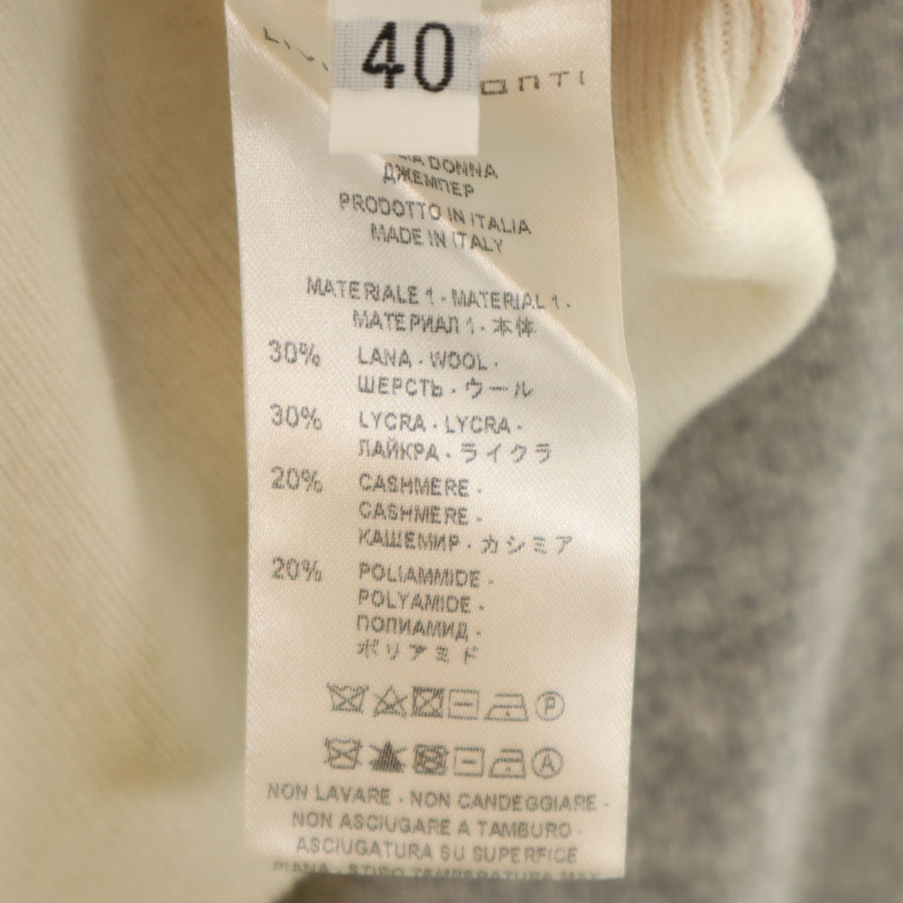 未使用 LIVIANA CONTI リビアナコンティ イタリア製 長袖 ボトルネック セーター 40 ピンク 他 ニット レディース