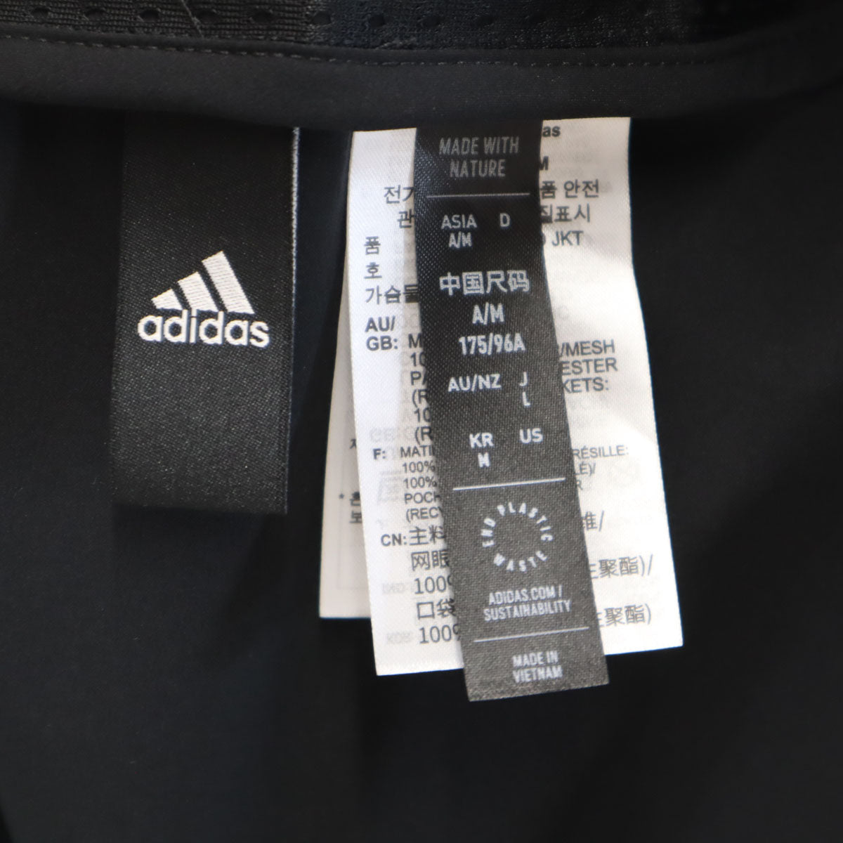 未使用 adidas アディダス テーラードジャケット L ブラック アンコン メンズ