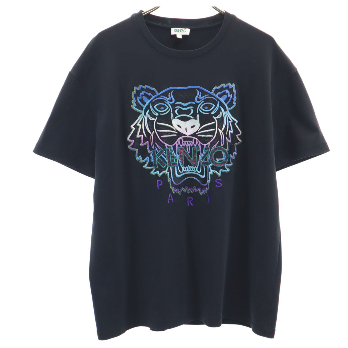 KENZO ケンゾー タイガー刺繍 半袖 Tシャツ S ブラック メンズ