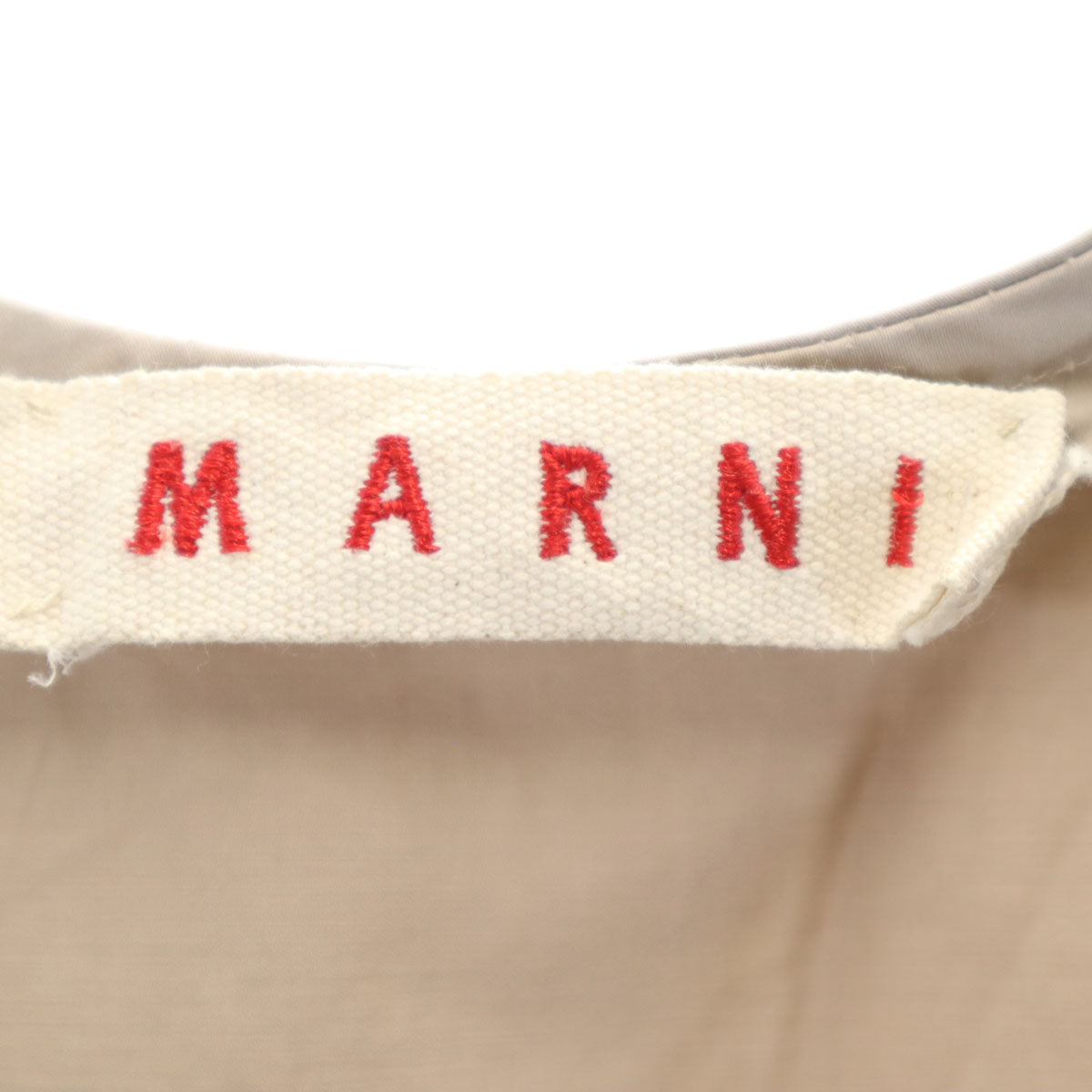 MARNI マルニ イタリア製 ノースリーブ カットソー 40 グレージュ レディース