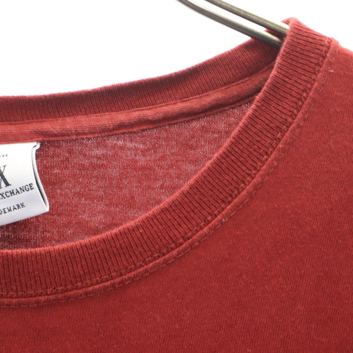 ARMANI EXCHANGE アルマーニエクスチェンジ USA製 半袖 Tシャツ L レッド系 メンズ