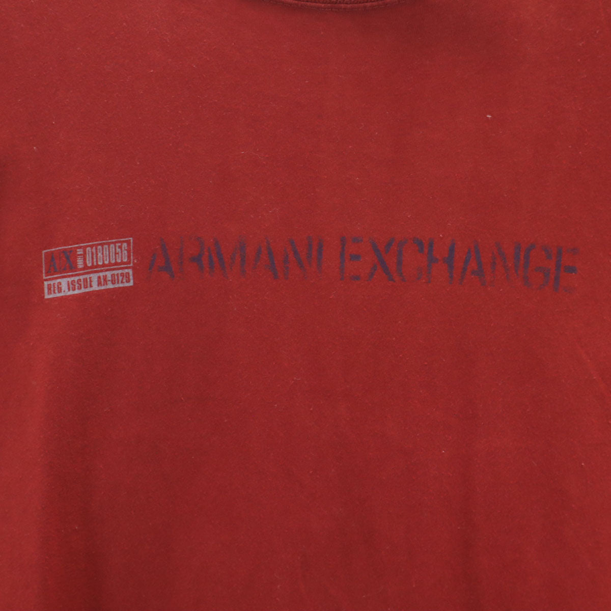 ARMANI EXCHANGE アルマーニエクスチェンジ USA製 半袖 Tシャツ L レッド系 メンズ