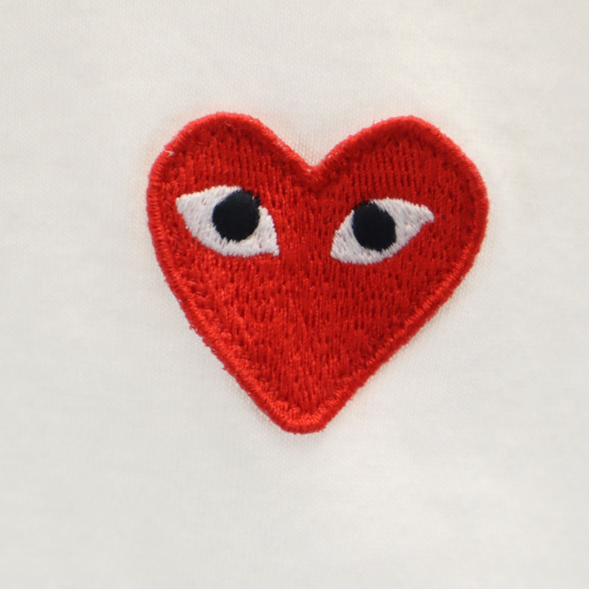 PLAY COMME des GARCONS プレイコムデギャルソン 2022年 日本製 半袖 Tシャツ L ホワイト レディース