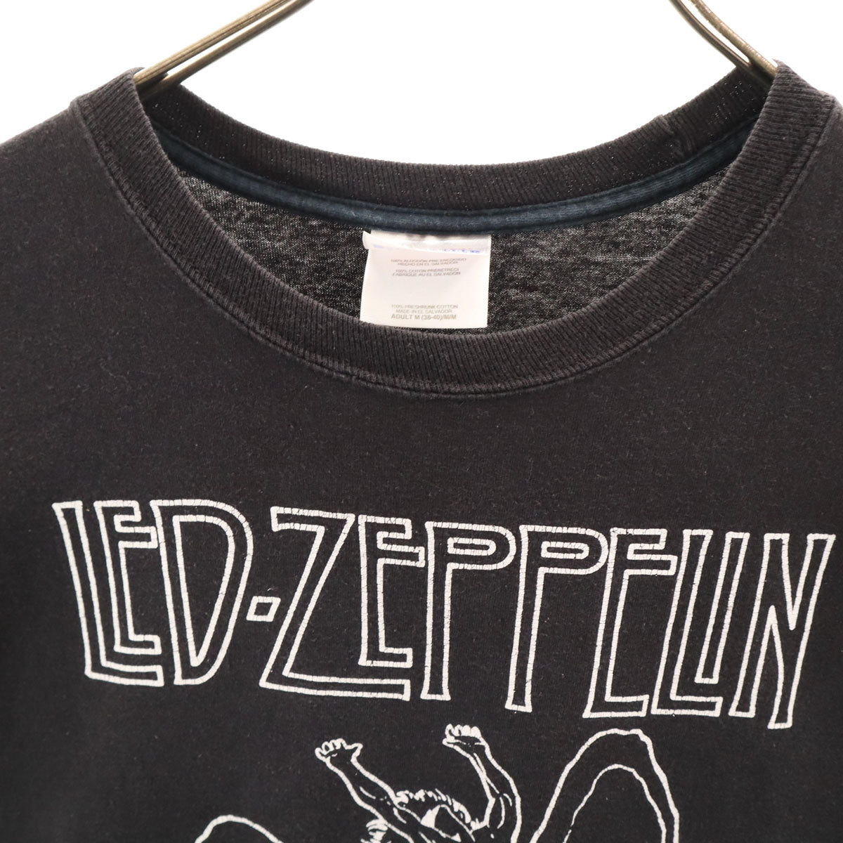 Hanes ヘインズ 00s LED ZEPPELIN 半袖 Tシャツ M ブラック レッド・ツェッペリン バンT メンズ