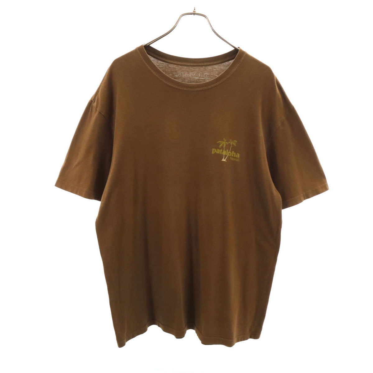 patagonia パタゴニア バックロゴ 半袖 Tシャツ L ブラウン アウトドア パタロハ メンズ