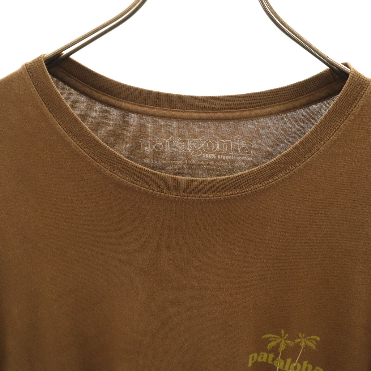 patagonia パタゴニア バックロゴ 半袖 Tシャツ L ブラウン アウトドア パタロハ メンズ