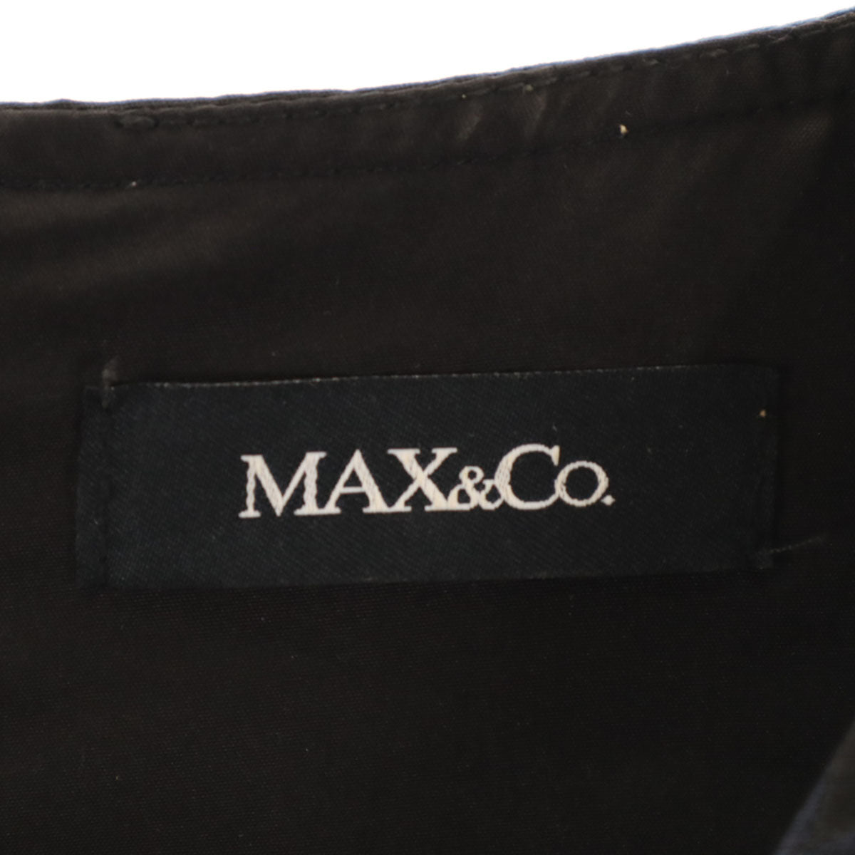 美品 MAX&CO マックスアンドコー 花柄 ノースリーブ ブラウス 42 ブラック トップス レディース