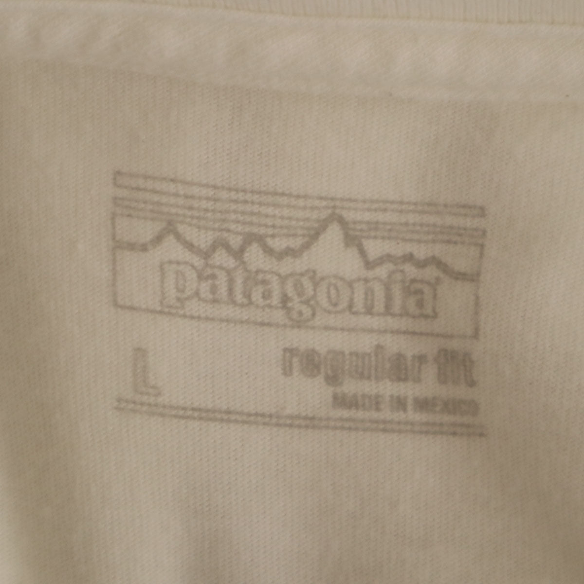 patagonia パタゴニア バックロゴ 半袖 Tシャツ L ホワイト 38910SP16 アウトドア メンズ