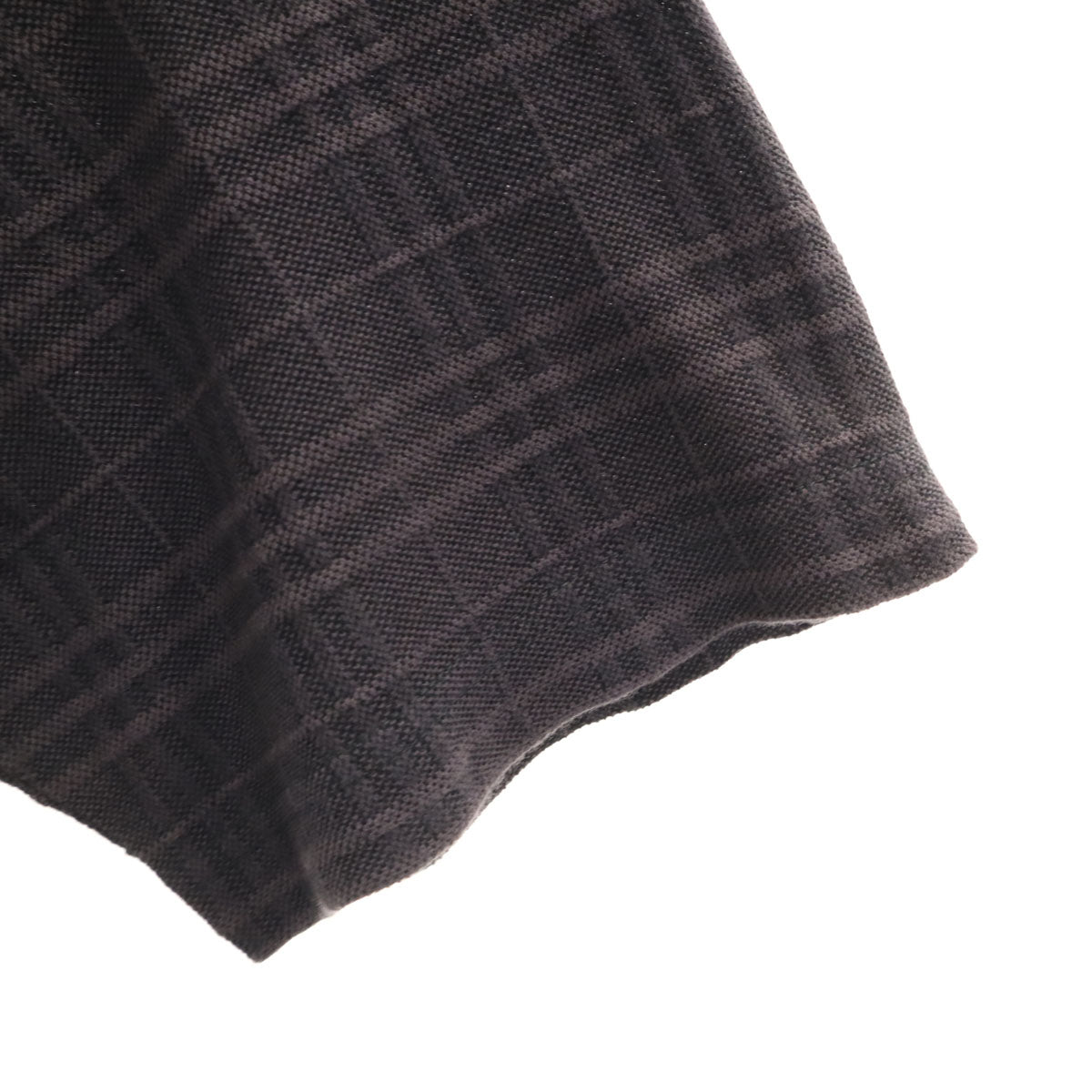 BURBERRY LONDON バーバリーロンドン 日本製 チェック柄 半袖 ポロシャツ LL チャコールグレー 三陽商会 メンズ