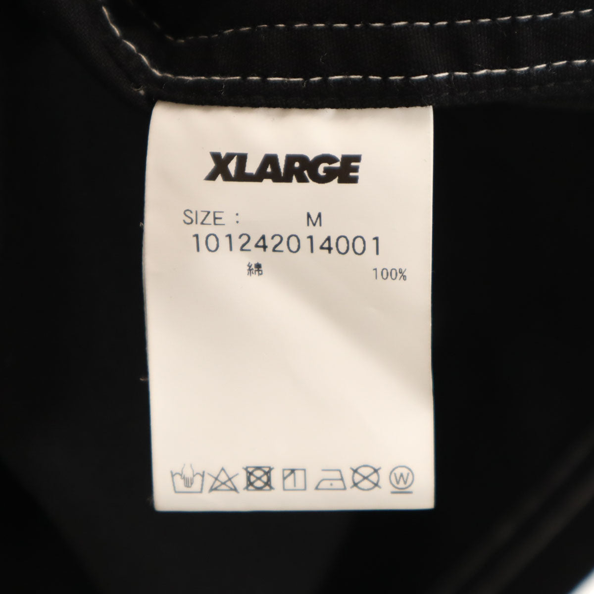 美品 XLARGE エクストララージ 半袖 ジップアップ ワークシャツ M ブラック メンズ