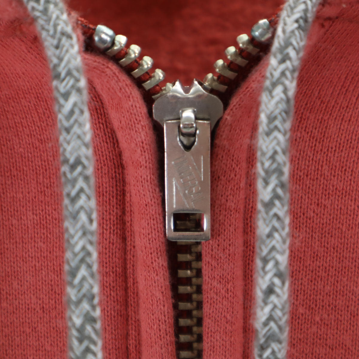 Two Moon トゥームーン Vintage SNOOPY 長袖 ジップパーカー 40/38 レッド系 スウェット 裏起毛 レディース