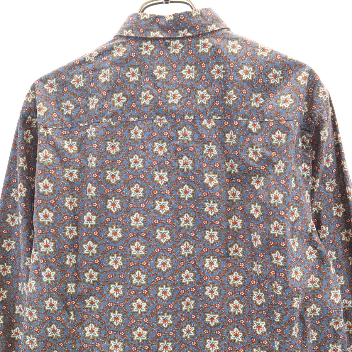 Pretty Green プリティーグリーン 花柄 長袖 コットンシャツ 4 ブルーグレー系 メンズ