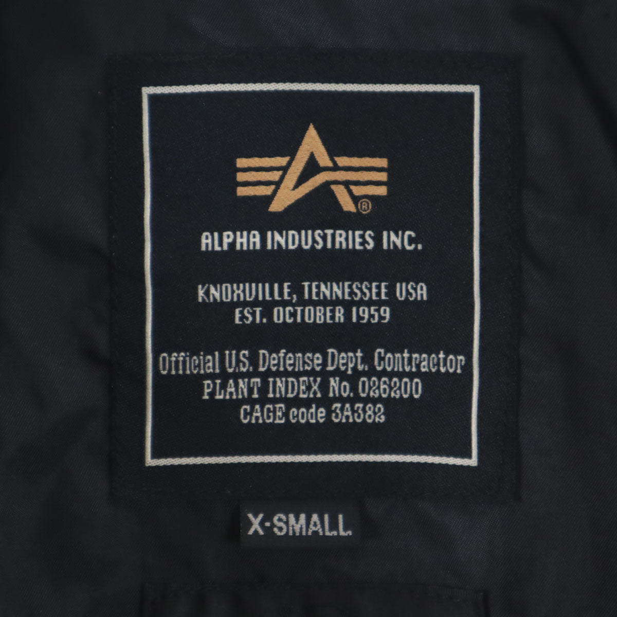 ALPHA INDUSTRIES INC アルファインダストリーズ ジップジャケット XS ブラック メンズ