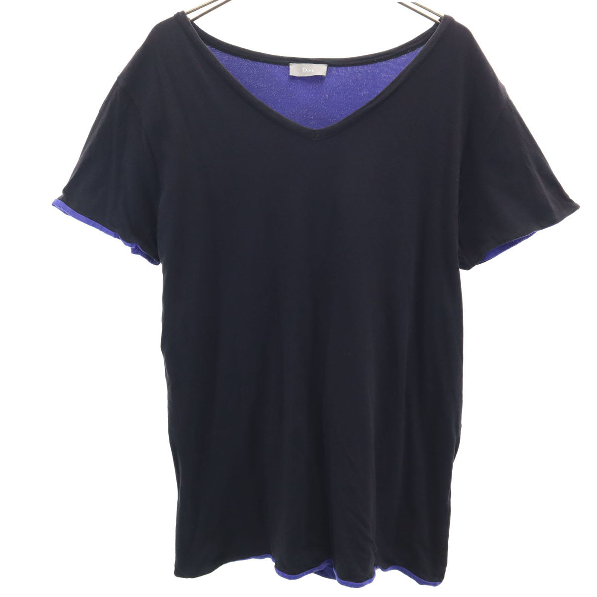 Dior ディオール 半袖 Vネック Tシャツ M ブラック レディース