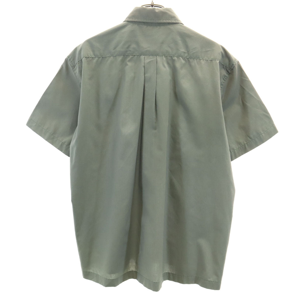 STUSSY ステューシー 90s USA製 オールド 紺タグ 半袖 シャツ S オリーブ系 メンズ