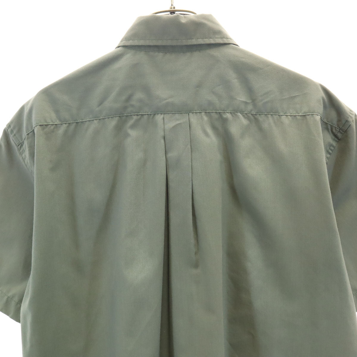 STUSSY ステューシー 90s USA製 オールド 紺タグ 半袖 シャツ S オリーブ系 メンズ
