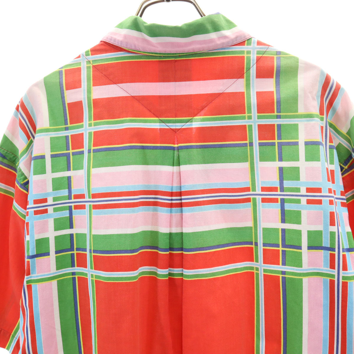 KENZO ケンゾー 90s オールド チェック柄 半袖 オープンカラーシャツ F マルチ メンズ