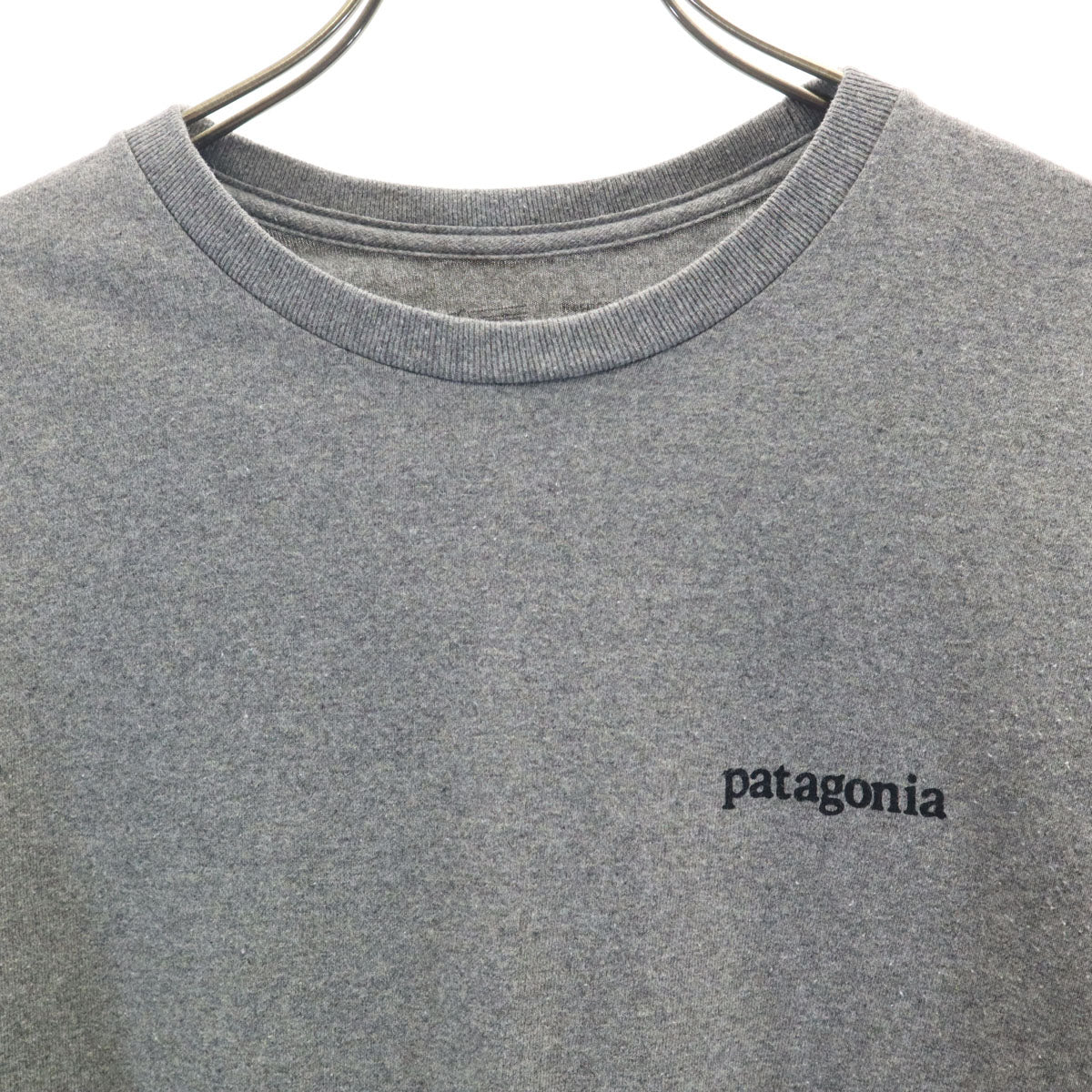 patagonia パタゴニア バックプリント 長袖 Tシャツ S グレー 38517FA20 アウトドア ロンT メンズ