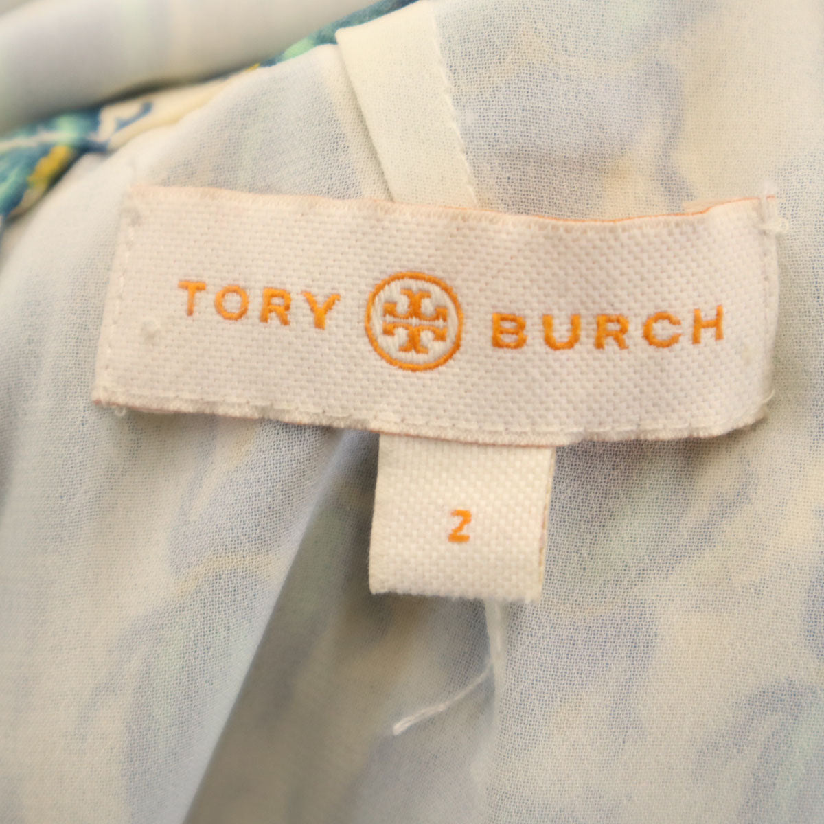 Tory Burch トリーバーチ 昆虫柄 長袖 プルオーバー ブラウス 2 ベージュ レディース