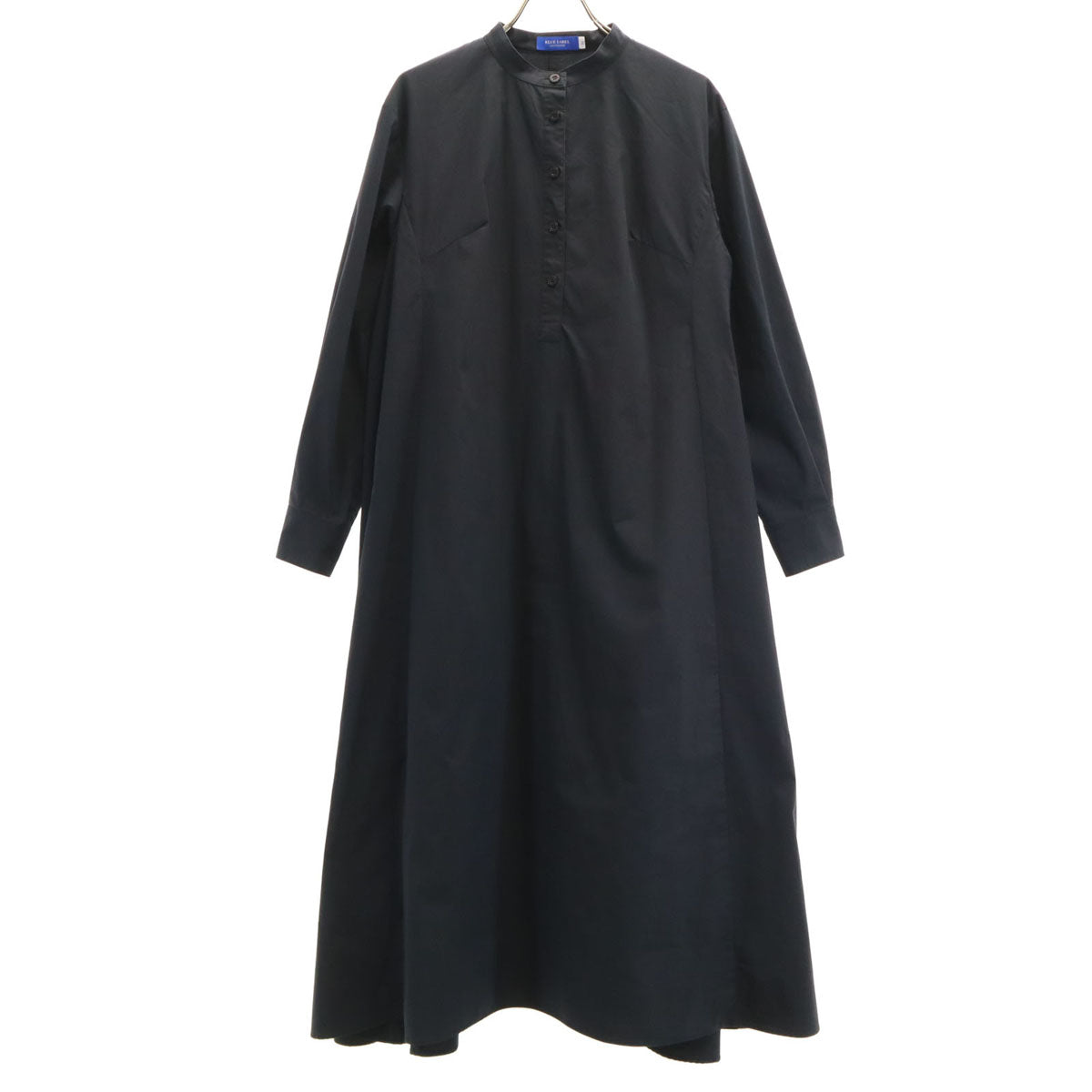 BLUE LABEL CRESTBRIDGE ブルーレーベルクレストブリッジ 長袖 シャツワンピース 36 濃紺 レディース