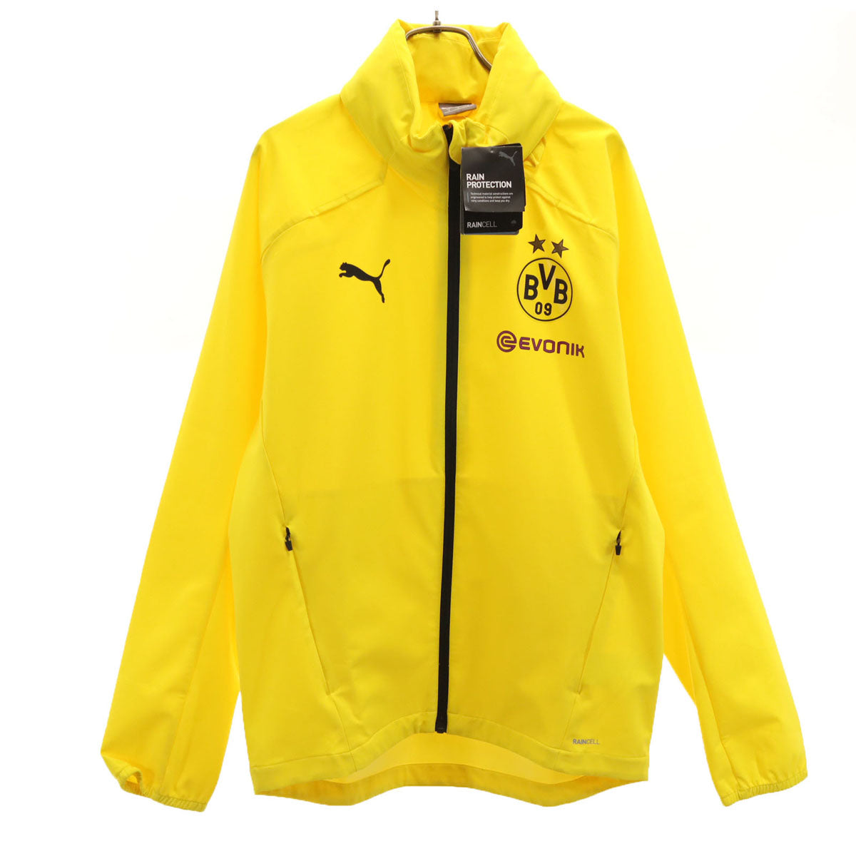 PUMA プーマ 未使用 BVB レインジャケット S イエロー メンズ