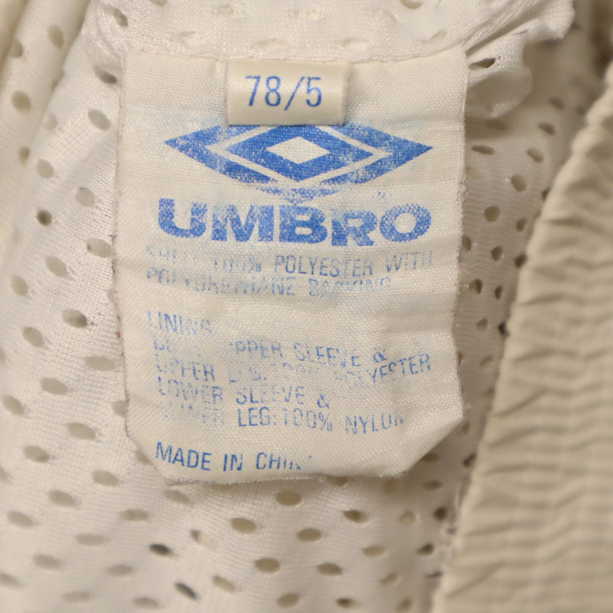umbro アンブロ 90s オールド ウインドブレーカー M ホワイト ジャケット 裏メッシュ メンズ