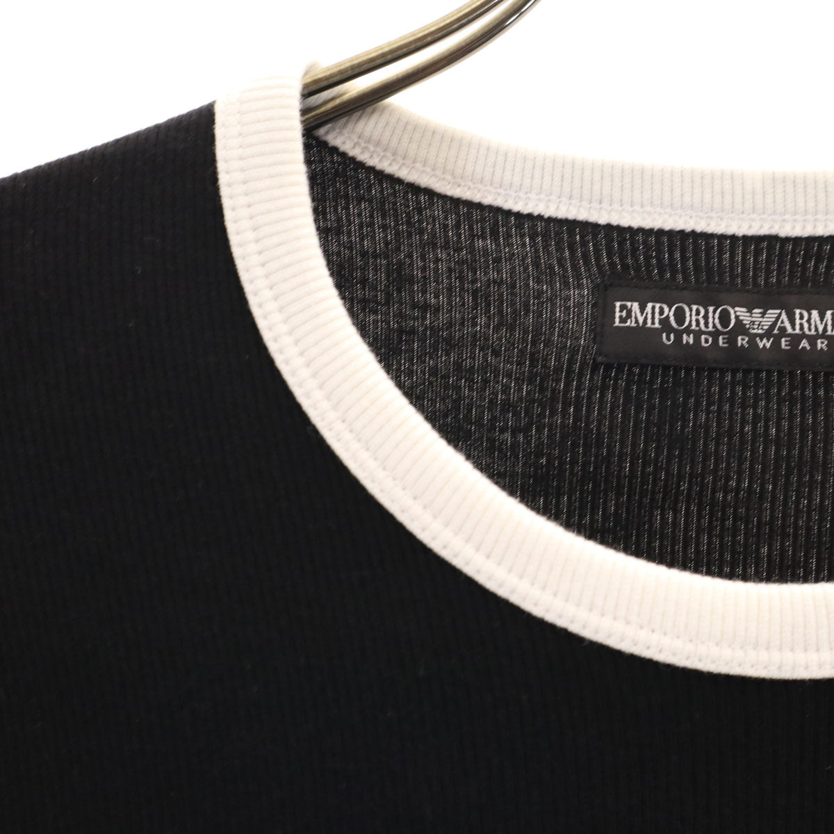 Emporio Armani エンポリオアルマーニ 半袖 Tシャツ XL ブラック UNDER WEAR レディース