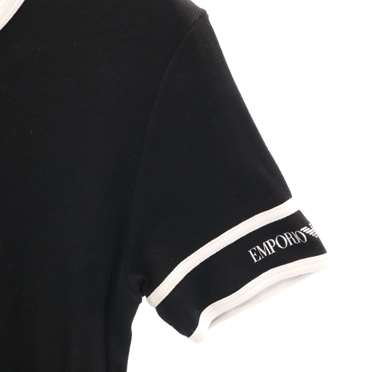 Emporio Armani エンポリオアルマーニ 半袖 Tシャツ XL ブラック UNDER WEAR レディース