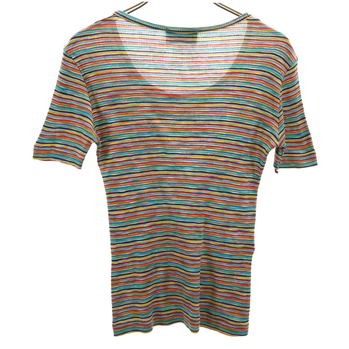 MISSONI SPORT ミッソーニスポーツ イタリア製 ボーダー柄 半袖 カットソー 46 マルチ レディース